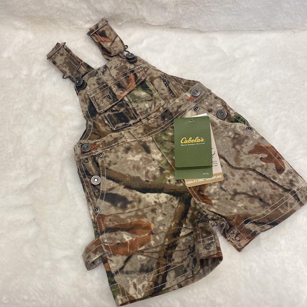 NWT Cabela’s Zonz Woodlands Infant Shortall 6-12M